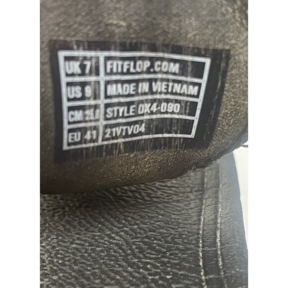 FitFlop Shoes Womens 9 Black Thong Sandals Comfort Flip Flops Style DX4-090 - Picture 6 of 7